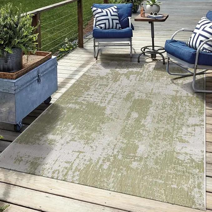 Keen Home Design Terrace Outdoor Area Rug - 12x15 Washable Indoor/Outdoor Rug for Patio, Kitchen, Balcony, Beach, Garden, Deck and Porch, Size: 12'x15' by GreenHaven Gardens