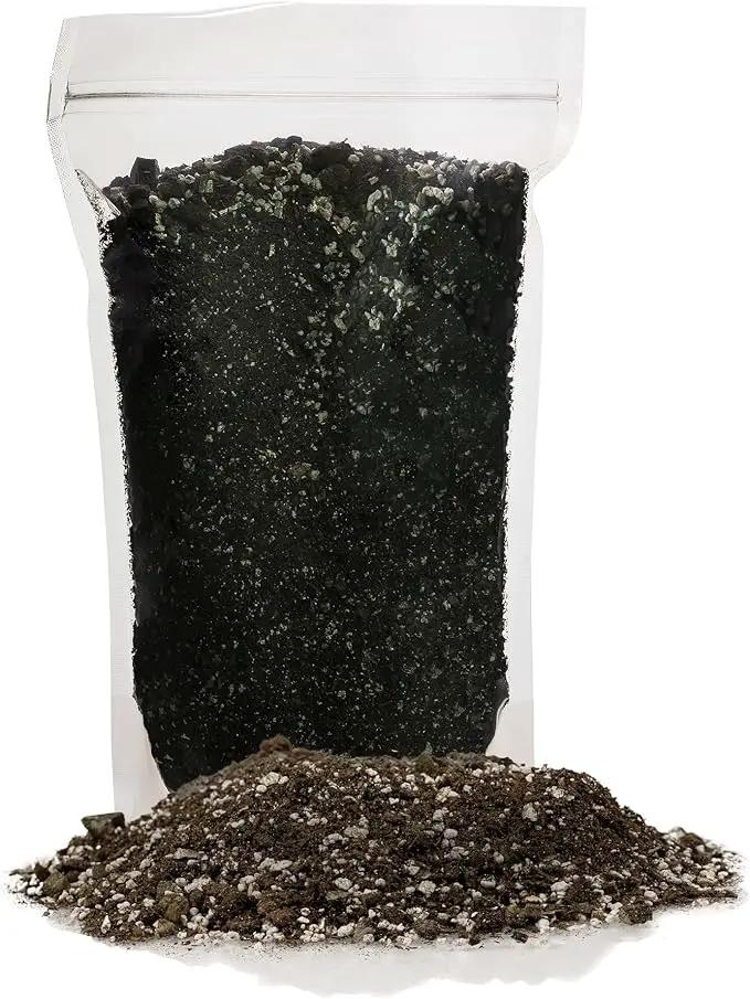 African Violets and Gesneriad Premium Soil Mix - Horticultural Perlite (25%) + Vermiculite (25%) + Sphagnum Peat Moss (50%) - Made in USA - (2 Quart Bag) by GreenHaven Gardens