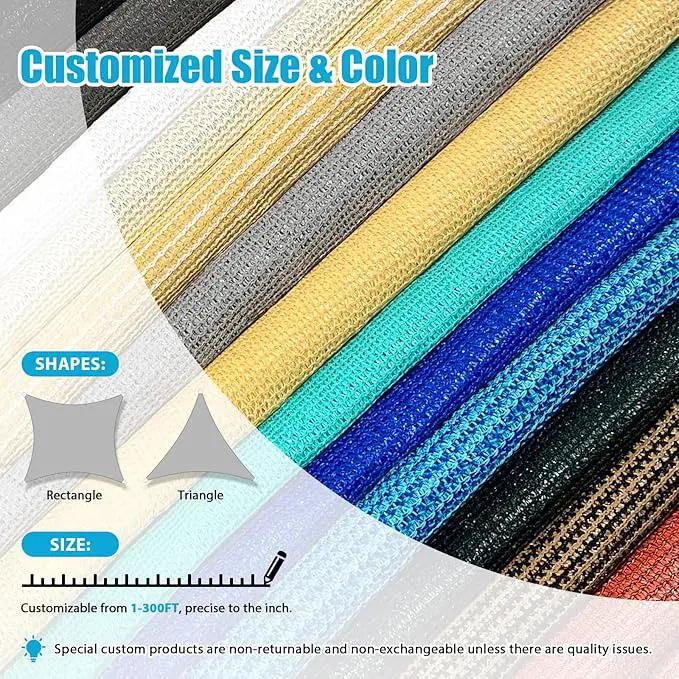 Amagenix Sun Shade Sail 8X11X13.6 Curved Edge Outdoor Shade Canopy Dark Green Breathable 95% UV Block Shade Cloth for Patio Garden Backyard (We Make Custom Size) by GreenHaven Gardens