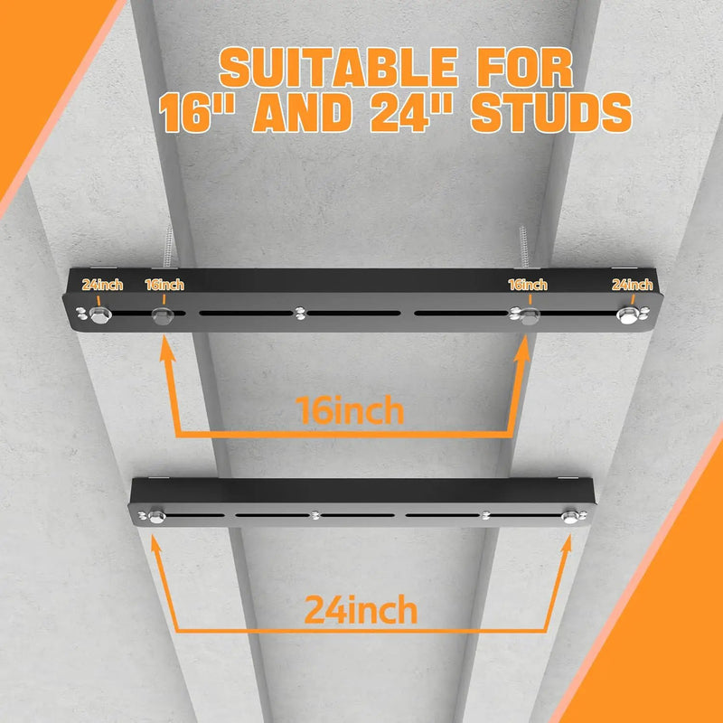 Ultrawall Overhead Garage Storage Rack, Heavy Duty Ceiling Storage Rack, 26 Inch Adjustable Ceiling Bin Storage System, 6 Sets for 5 Bins by GreenHaven Gardens
