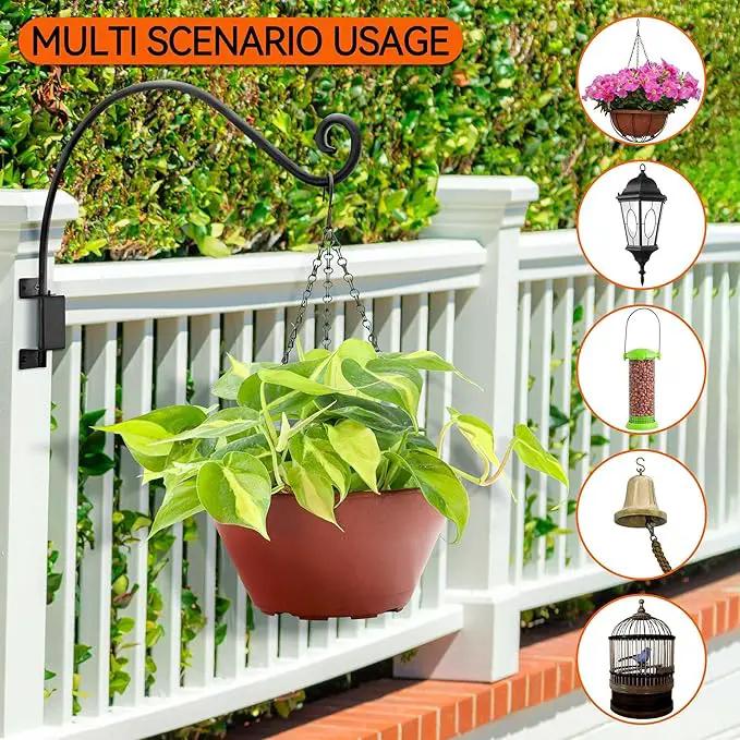 AJART Bird Feeder Hanger for Outside:22-inch Swivel Hanging Plant Hangers Bracket Outdoor for Garden Patio Yard Tree Wall Mount - Hummingbird Feeder Hooks by GreenHaven Gardens