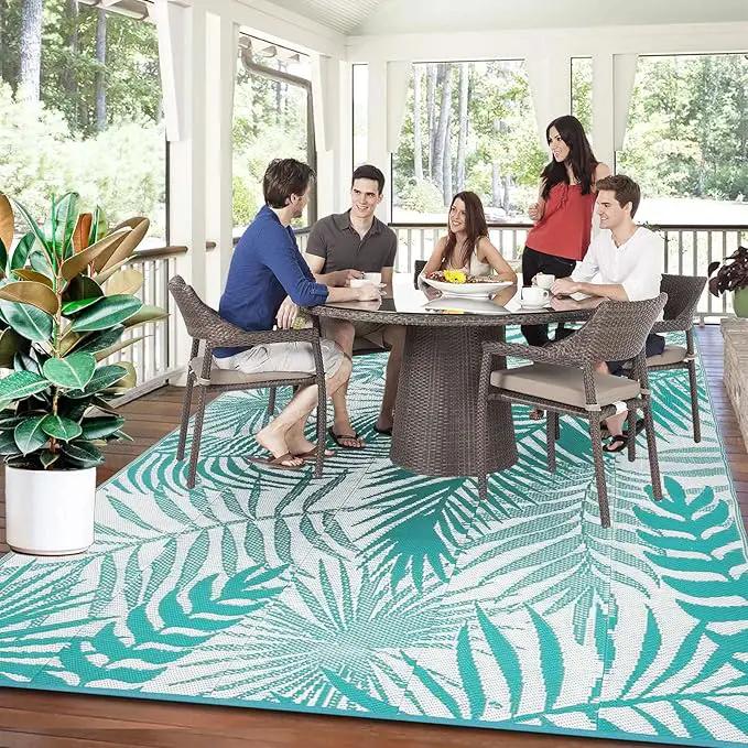 HiiARug Outdoor Rugs 9x12 for Patios Clearance Large Outdoor Rug, Outdoor Plastic Straw Rug RV Camping Rug Large Outdoor Mat for RV, Patio, Backyard, Deck, Picnic, Beach, Trailer, Camping by GreenHaven Gardens