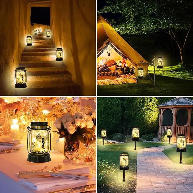 kyoryuger Fairy Solar Lanterns 3-in-1, Fairy Gifts for Women Mom Gramdma, Christmas Mom Gifts, Unique Birthday Gifts for Fairy Lover, Fairy Garden Decoration Outside for Yard, Patio,Backyard,Porch by GreenHaven Gardens