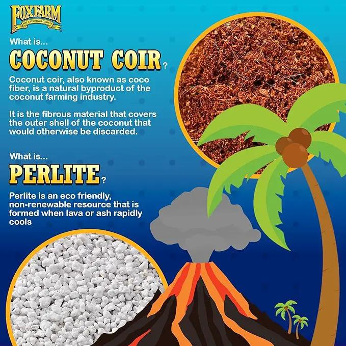 FoxFarm Cultivation Nation 70:30 Growing Media, 2cu ft - Mix of Coconut Coir and Perlite - Provides Aeration and Drainage, Use for Indoor/Outdoor Container Gardens by GreenHaven Gardens