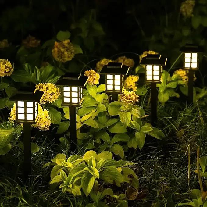 Solar Garden Outdoor Lights 12 Pack,Outdoor Landscape Lights Solar Waterproof Garden LED Lights for Pathway Patio Driveway Walkway Porch, Auto On/Off (White Light) by GreenHaven Gardens
