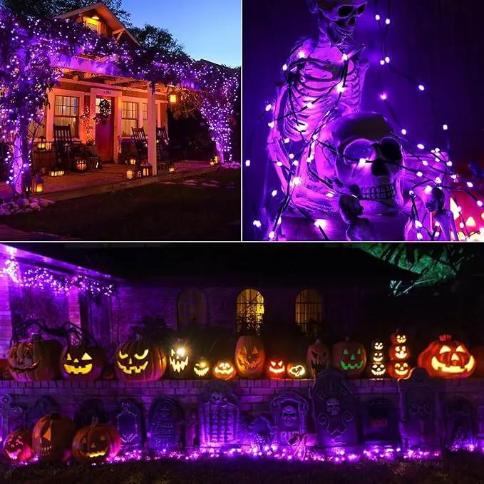 Solar Christmas Lights, 500LED 19 Modes Solar Powered Christmas Lights, Waterproof LED Solar Christmas Decorations for Fence Balcony Holiday Party 1 Pack by GreenHaven Gardens