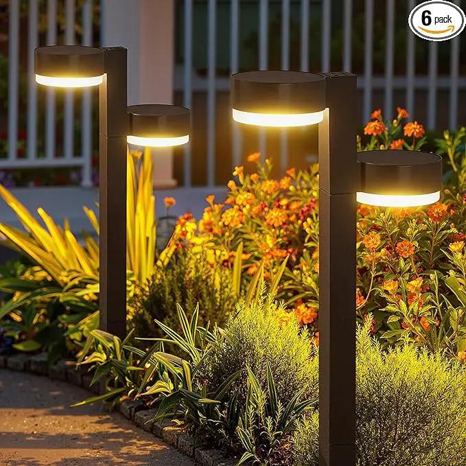 Solar Pathway Lights Outdoor, 6 Pack Dual-Head Solar Lights Outdoor Waterproof Super Bright Up to 12Hrs, Auto On/Off Garden Light for Yard Patio Path Walkway Driveway Outside Decor by GreenHaven Gardens