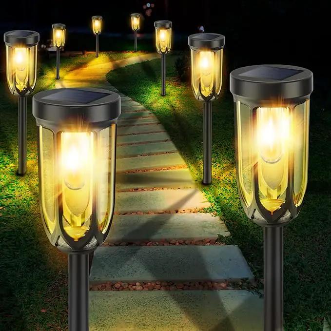Solar Pathway Lights Outdoor 8 Pack, Solar Lights Outdoor Waterproof IP65, Bright Auto On/Off Driveway Patio Light, LED Solar Garden Lights Landscape Lighting for Walkway Lawn Yard by GreenHaven Gardens