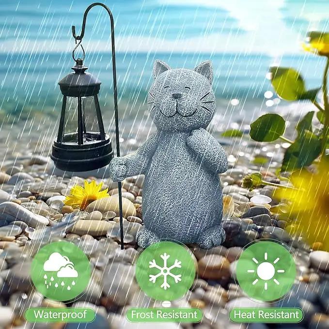 Solar Garden Decor Statues Figurine: Garden Art for Patio Balcony Yard Lawn - Unique Christmas Birthdays Gifts for Mom Grandma Women Wife Sister by GreenHaven Gardens