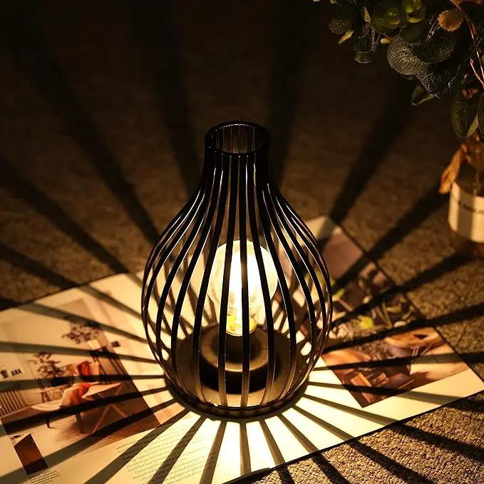 JHY DESIGN Decorations Table Lamp Battery Powered 9.5''High Vase Shaped Cordless Lamp with 6-Hours Timer Feature LED Light Decorative Room Battery Lamp for Indoor Table Garden Party by GreenHaven Gardens