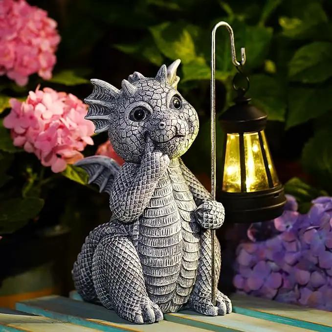 Solar Garden Decor Statues Figurine: Garden Art for Patio Balcony Yard Lawn - Unique Christmas Birthdays Gifts for Mom Grandma Women Wife Sister by GreenHaven Gardens