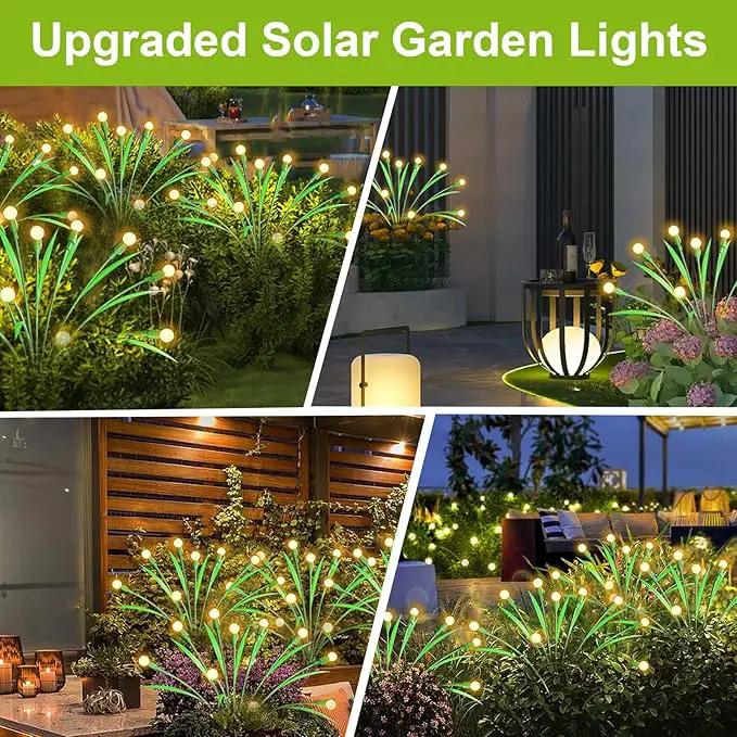 Aogist Solar Garden Lights Outdoor Waterproof,2 Packs 20 LED,Sway by Wind, Yard Patio Pathway Decoration, High Flexibility Iron Wire & Heavy Bulb Base,Warm White by GreenHaven Gardens