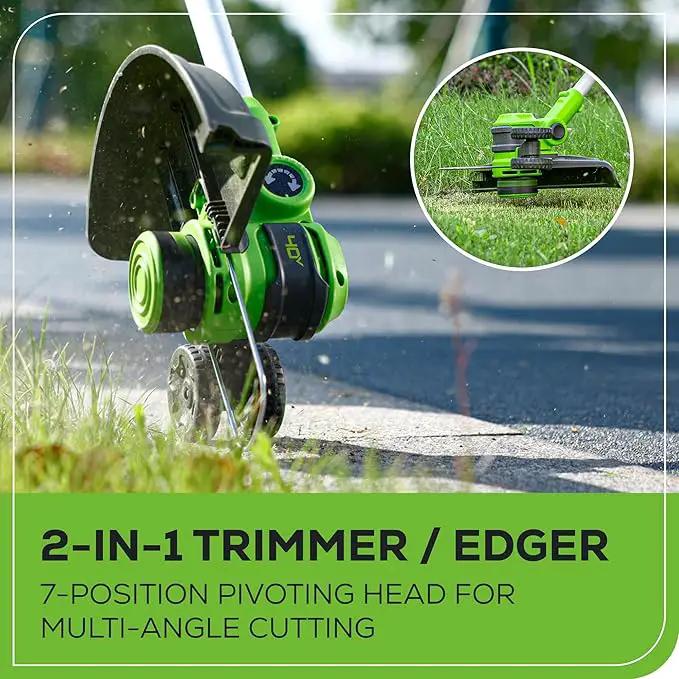 Greenworks 40V 13-Inch Cordless String Trimmer/Edger and Leaf Blower Combo Kit + 3 Bonus Spools, 2.0Ah Battery and Charger Included by GreenHaven Gardens