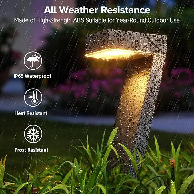 WdtPro Solar Lights Outdoor Pathway Lights, 4 Pack Upgraded Bright LED Outdoor Solar Light for Outside, IP65 Waterproof Solar Garden Light for Yard, Driveway, Walkway, Landscape, Patio Decor by GreenHaven Gardens