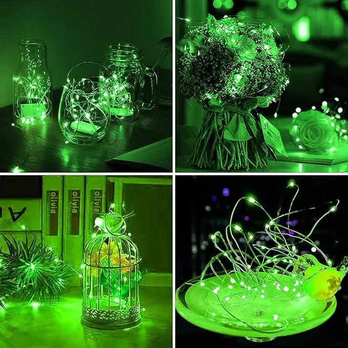JMEXSUSS 4 Pack Green Solar Christmas Lights, Total 400 LED 132FT Solar String Lights Outdoor Waterproof, 8 Modes Copper Wire Solar Fairy Lights for Patio Garden Yard Tree Christmas Decor by GreenHaven Gardens