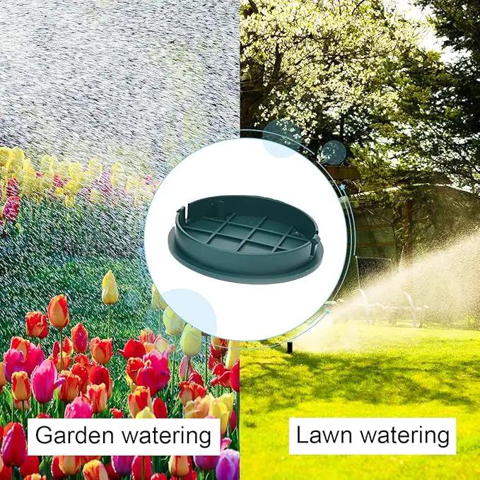 5 Pack Valve Box Cover, ID 5.5" OD 6" Universal Round Valve Box Cover Lid Replacement for Sprinkler System Irrigation Circular Valve Box- Green (5 Pack) by GreenHaven Gardens