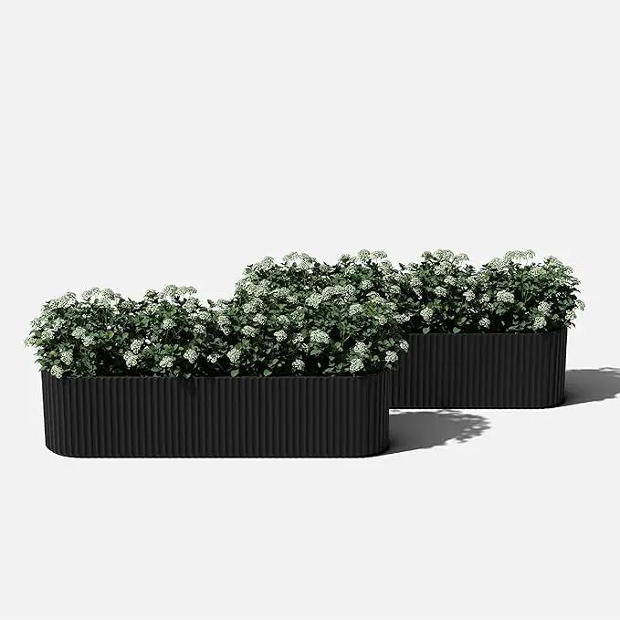 Veradek Demi Series Window Box Planter - Long Planter Box for Windowsill/Balcony | Durable Plastic-Stone Composite Material | Modern Décor for Flowers/Herbs by GreenHaven Gardens