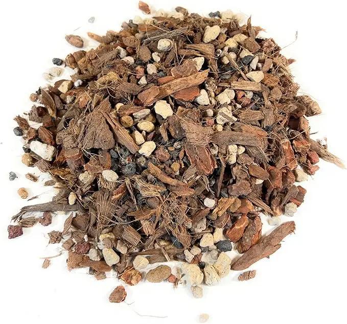 Molly's Orchid Mix - Premium Soilless Potting Mix for Orchids - Contains Bark, Coco Chips, Akadama, Pumice, Lava Rock 10 Dry Quarts by GreenHaven Gardens