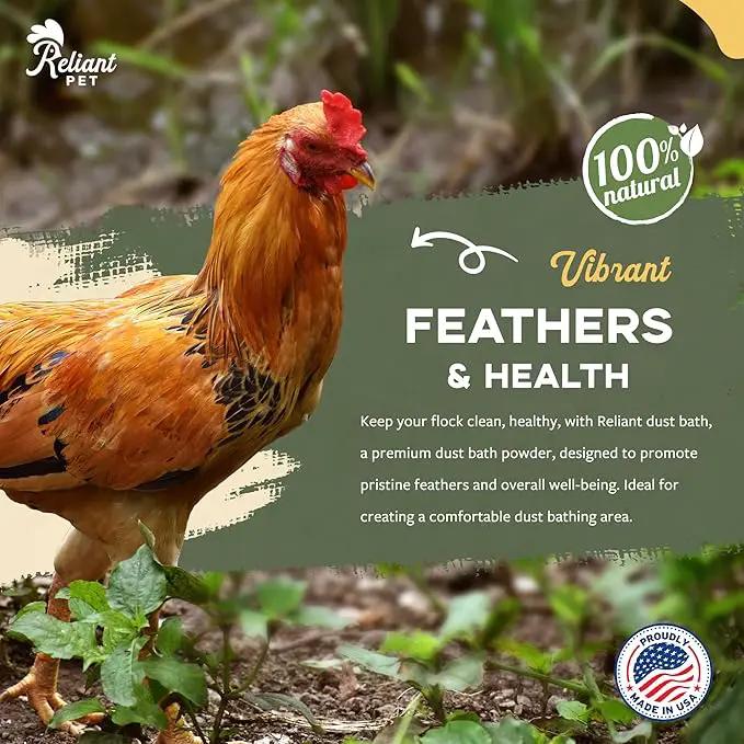 Chicken Dust Bath - 7lbs, Made in USA Natural Dust Bath for Chickens - Ideal Chicken Dust for Bath Tub Mix - Poultry Dust Powder for Chicken Coop by GreenHaven Gardens