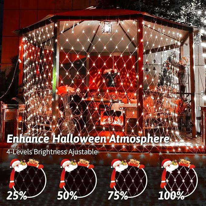JXLEDAYY Christmas Net Lights Outdoor 200 LED 9.8x6.6 FT Mesh Lights for Bush Waterproof Fairy String Lights Plug in with Remote Timer 8 Modes for Garden Yard Bush Tree Patio Decor-Cool White by GreenHaven Gardens