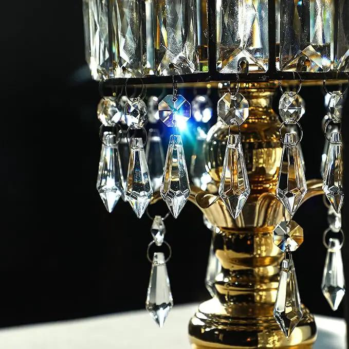 50pcs 38mm Chandelier Crystal Icicle Prisms Replacement Drops Lamp Candle Holders Curtain DIY Parts by GreenHaven Gardens