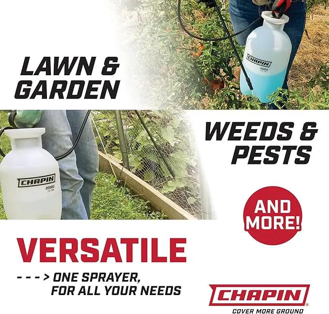 Chapin 20003 Made in USA 3 -Gallon Lawn and Garden Pump Pressured Sprayer, for Spraying Plants, Garden Watering, Lawns, Weeds and Pests, Translucent White by GreenHaven Gardens