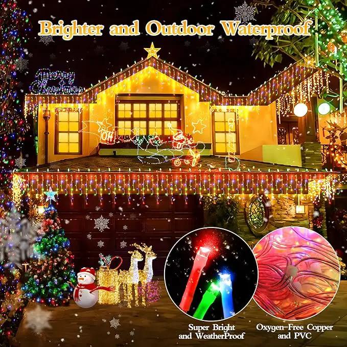 49FT 480LED Christmas Lights Decorations Waterproof 8 Modes Christmas Lights Outdoor with Memory and Timer Fairy Lights Plug-in Christmas String Lights for Holiday Party Wedding Home Roof by GreenHaven Gardens