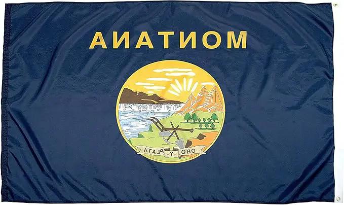 FlagSource Montana Nylon State Flag, Made in USA, 5x8' by GreenHaven Gardens