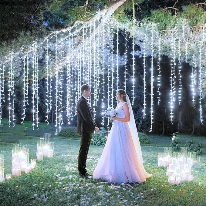 99ft 300 LED String Lights Indoor - White Christmas Lights Outdoor Waterproof Clear Wire, 8 Modes Connectable Twinkle Fairy String Lights Plug in for Outside Room Bedroom Party Wedding Decorations by GreenHaven Gardens