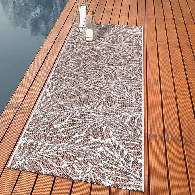 Keen Home Design Terrace Outdoor Runner Rug - 2x10 Washable Indoor/Outdoor Rug for Patio, Kitchen, Balcony, Beach, Garden, Deck and Porch, Size: 2'2"x9'11" by GreenHaven Gardens