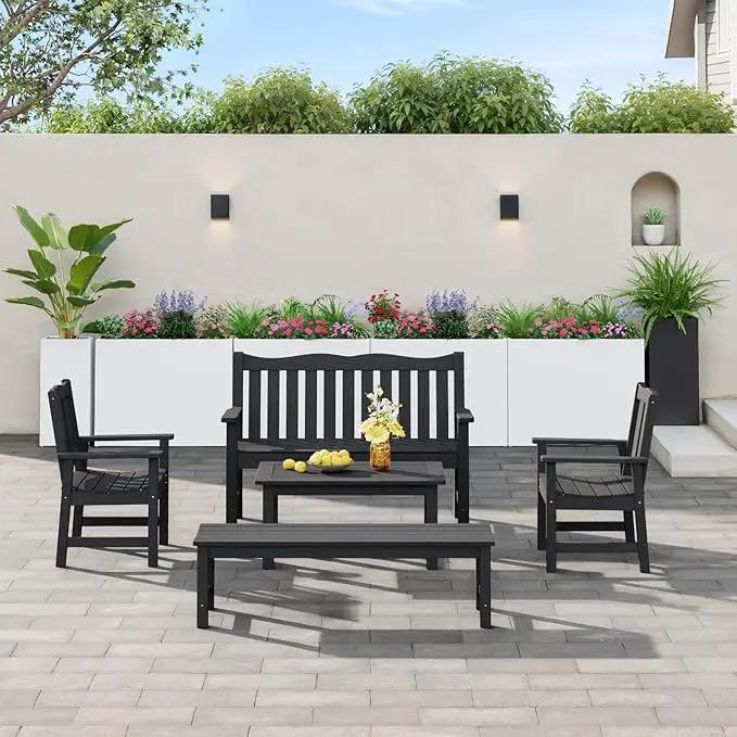 Stoog 38" Large Planters for Outdoor Plants, All-Weather Rectangular Metal Planter Box with Removable Insert Shelf, and Modern Design – Ideal for Plants, Flowers, Vegetables, Garden, White by GreenHaven Gardens