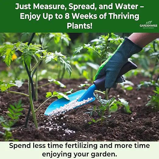 10-10-10 Plant Fertilizer Slow Release - 10 10 10 All Purpose Granular Garden Fertilizer for Vegetables, Tomato, Arborvitae, Shrubs, Rose, Flowers, Fruit, Fig Trees (5 QUARTS) by GreenHaven Gardens