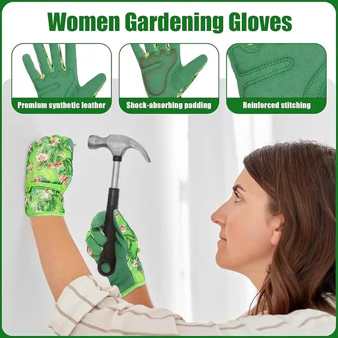 HANDLANDY Women Safety Work Gloves Utility Touch Screen Working Grip Glove for Yardwork Gardening Breathable Mechanic Gloves by GreenHaven Gardens