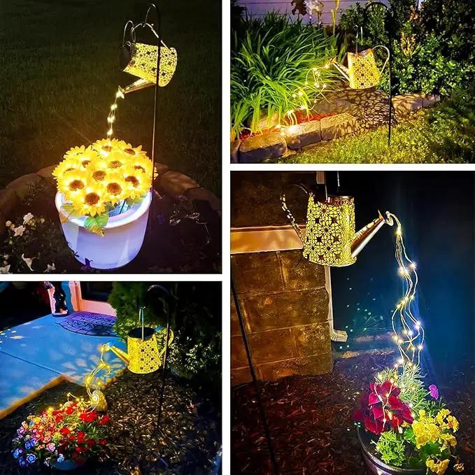 Solar Watering Can Lights, Large Retro Metal Hanging Solar Lights Outdoor Waterproof, Gardening Gifts for Mom Grandma Women Birthday, Garden Decor Yard Light Outside for Porch Landscape Patio by GreenHaven Gardens