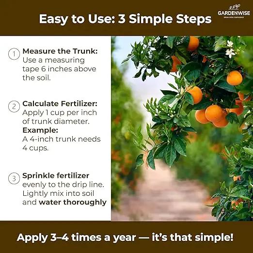 Professional Citrus Fertilizer + Vital Micronutrients; Perfect Balanced NPK for All Citrus; for Indoor and Outdoor Plants; Orange, Lime, Avocado and Lemon Tree Fertilizer (2 QUARTS) by GreenHaven Gardens