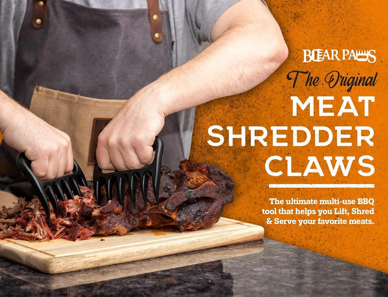 Bear Paws Meat Claws - The Original Meat Shredder Claws for Pulled Pork, USA Made - Easily Lift, Shred, Pull and Serve Pork, Chicken, Brisket and Turkey - Gift for Dad on Father's Day! (Red) by GreenHaven Gardens