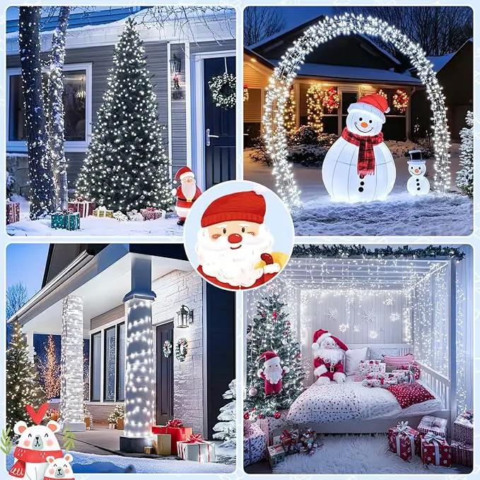 JMEXSUSS 132ft 400 LED Cool White Twinkle Lights for Christmas Tree, 8 Modes with Remote, Plug in for Bedroom Wedding Decoration by GreenHaven Gardens