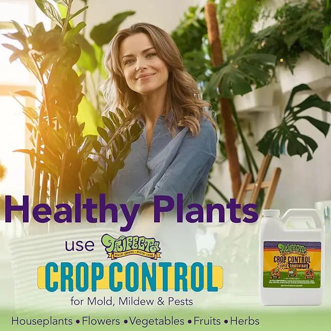Trifecta Crop Control Super Concentrate All-in-One Natural Pesticide, Fungicide, Miticide, Insecticide, Help Defeat Spider Mites, Powdery Mildew, Botrytis, Mold, and More on Plants 16 OZ by GreenHaven Gardens