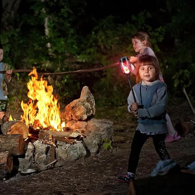 Toodour Solar Torch Flame Lights, 6 Pack Solar Lights Outdoor with Flickering Flame, Waterproof Solar Pathway Lights Landscape Decoration Lighting for Garden, Lawn, Yard, Outdoor Decor - Red by GreenHaven Gardens