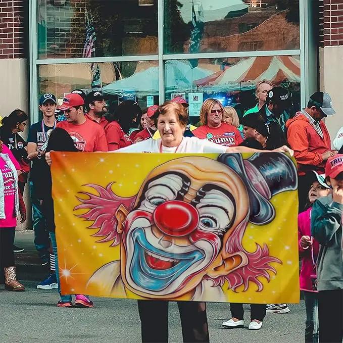 Circus Clown Flag 3x5 Ft Indoor/Outdoor Yard Garden Lawn Holiday Decoration Banner Sign by GreenHaven Gardens