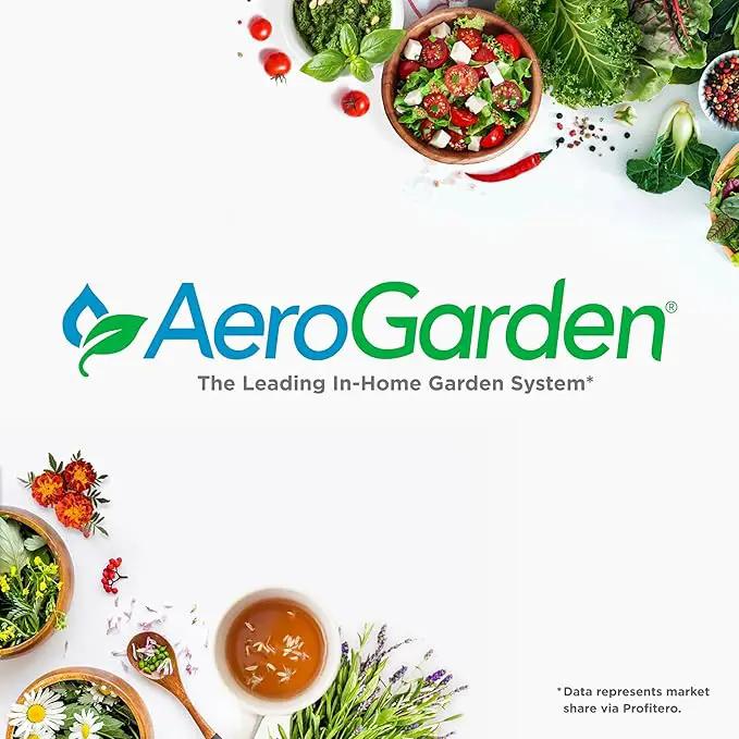 AeroGarden Harvest 2.0, Indoor Garden Hydroponic System with LED Grow Light, Holds up to 6 AeroGarden Pods, Charcoal by GreenHaven Gardens