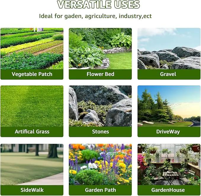 Heavy Duty Weed Barrier, 3.2oz Black Weed Blocker Fabric, Garden Fabric Weed Barrier, Weed Control Fabric Ground Cover, Landscape Fabric for Road, Gardening Mat (4FT*300FT) by GreenHaven Gardens