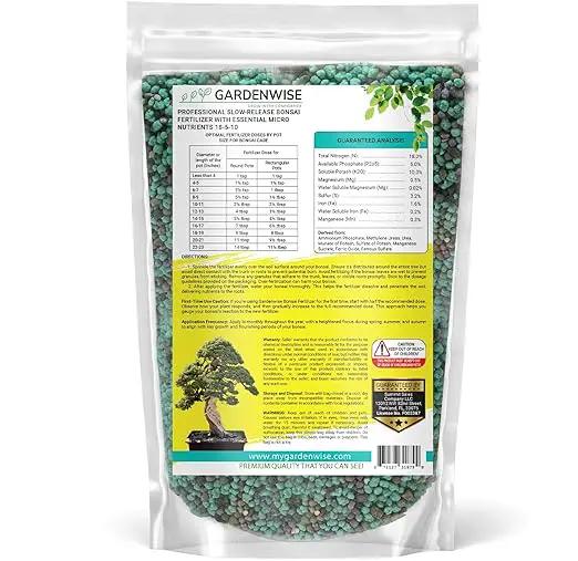 Slow-Release Bonsai Fertilizer with Essential Micronutrients - Professional Grade Bonsai Tree Fertilizer Pellets | Perfect Food for Indoor & Outdoor Bonsai Trees (16 OZ) by GreenHaven Gardens