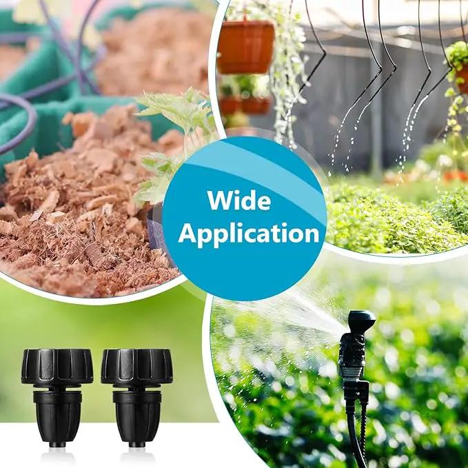 Retisee 12 Pcs 3/8 Inch Drip Irrigation Hose Connectors, 3/4" to 3/8" Drip Irrigation Adapter, Faucet to Hose Adapter, Plastic 3/4 Inch Garden Faucet Adapter with 12 Washers for Garden Irrigation by GreenHaven Gardens