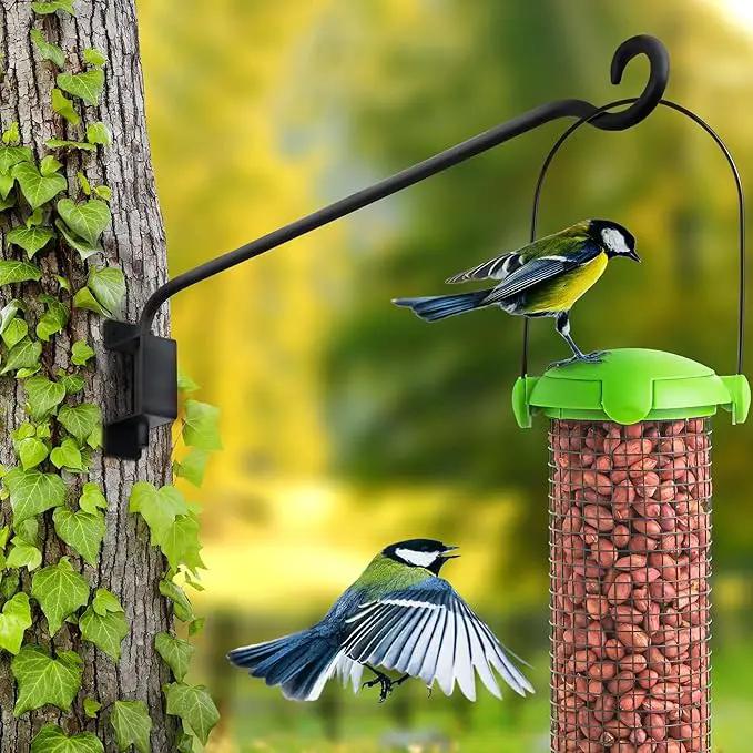 AJART Bird Feeder Hanger for Outside: Swivel Hanging Plant Hangers Bracket for Garden Patio Yard Tree Wall Mount - 22-inch Outdoor Hummingbird Feeder Hooks by GreenHaven Gardens