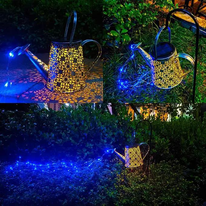 VOOKRY Solar Watering Can Lights, Large Hanging Solar Lights Outdoor Decorative Garden Decor Waterproof for Outside Patio Yard Porch Lawn Landscape Birthday Gifts for Women Mom Grandma(Blue) by GreenHaven Gardens