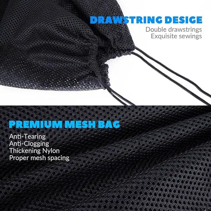Pond Filter Box, Anti-Clogging Pond Filters for Outdoor Ponds Nylon Media Mesh Water Pump Cover Barrier Bag with Drawstring, Pond Pump Filter Bag (7 Inch) by GreenHaven Gardens