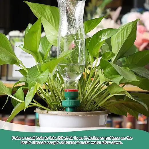 Patelai Terracotta Plant Watering Spikes Self to Use with Cola Bottles Houseplant Watering Stakes Automatic Irrigation System (10 Pack,Terracotta) by GreenHaven Gardens