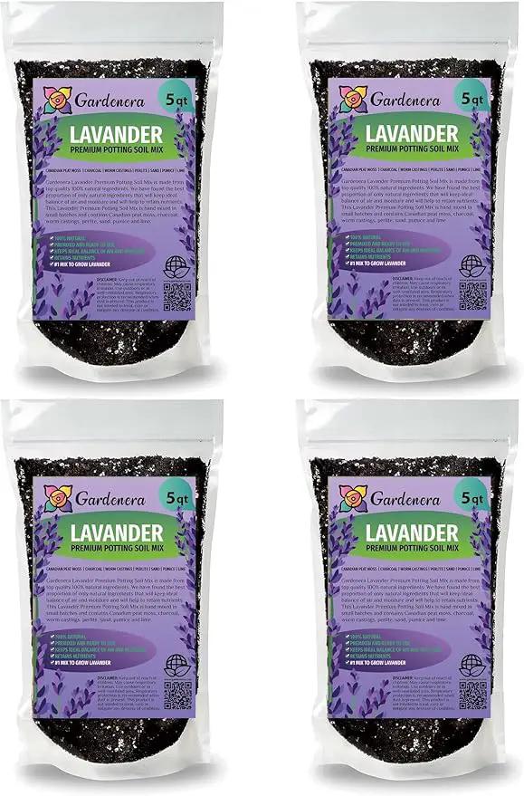 Organic Lavender Soil Blend - Enhance The Beauty and Aroma of Your Garden - 20 QUARTS by GreenHaven Gardens