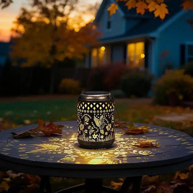 Solar Lanterns Outdoor Hanging Waterproof,Hummingbird Garden Decor Gifts for Women Mom, Solar Lights Metal Fall Decoration Outside for Yard, Patio,Garden,Backyard,Porch by GreenHaven Gardens